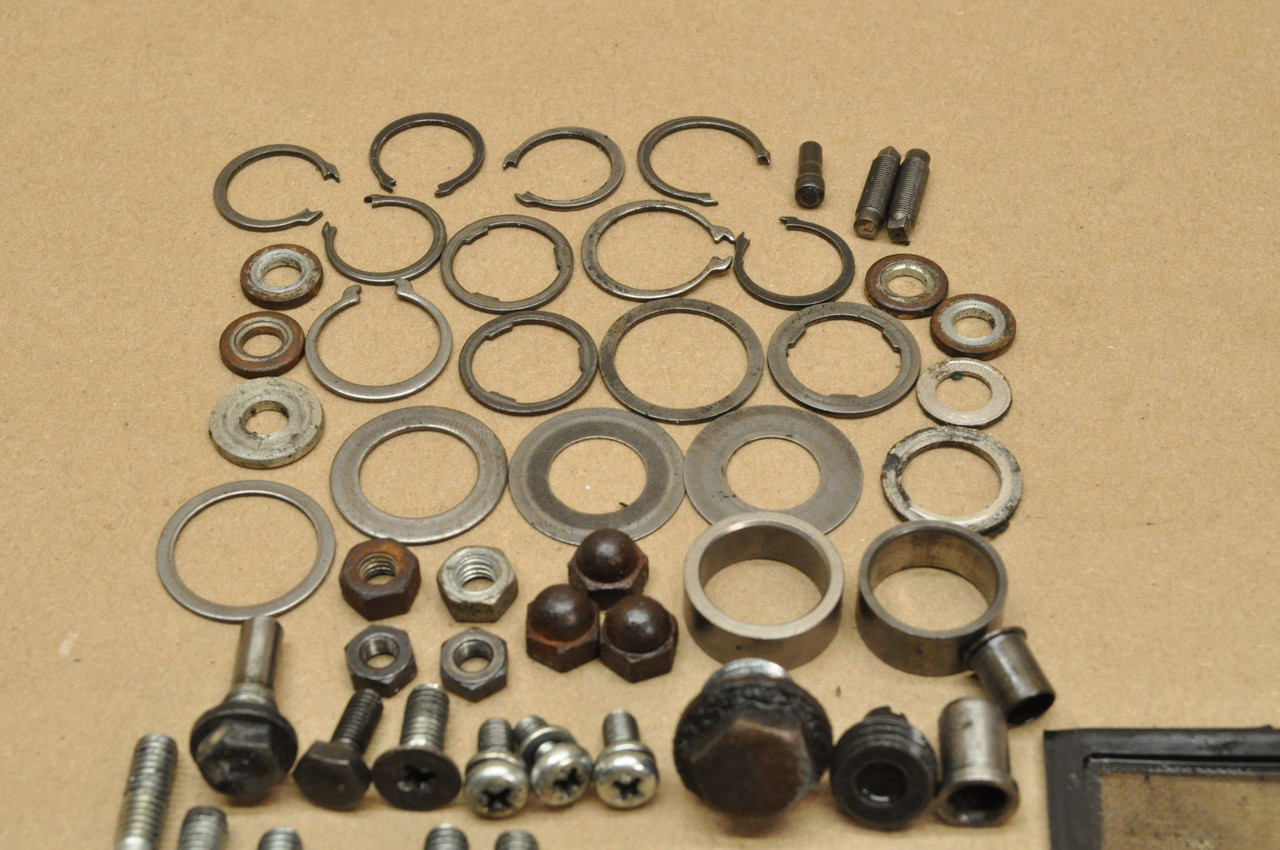 Vtg Used OEM Honda 1985 Z50 R Bolt Screw Washer Nut Collar Spring Engine Hardware Lot
