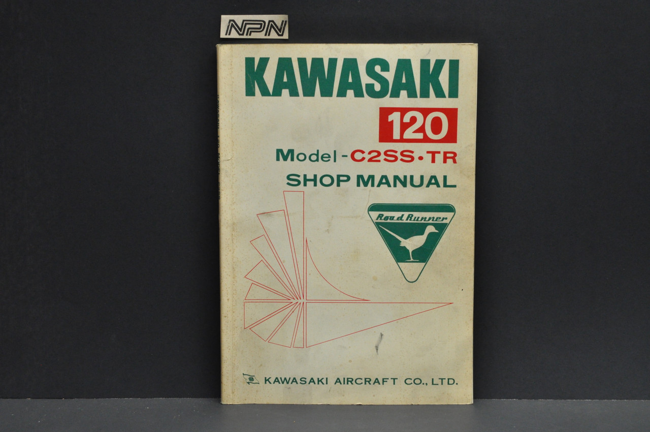 Vtg NOS 1967 Kawasaki 120 C2SS TR Road Runner Motorcycle Shop Service Manual