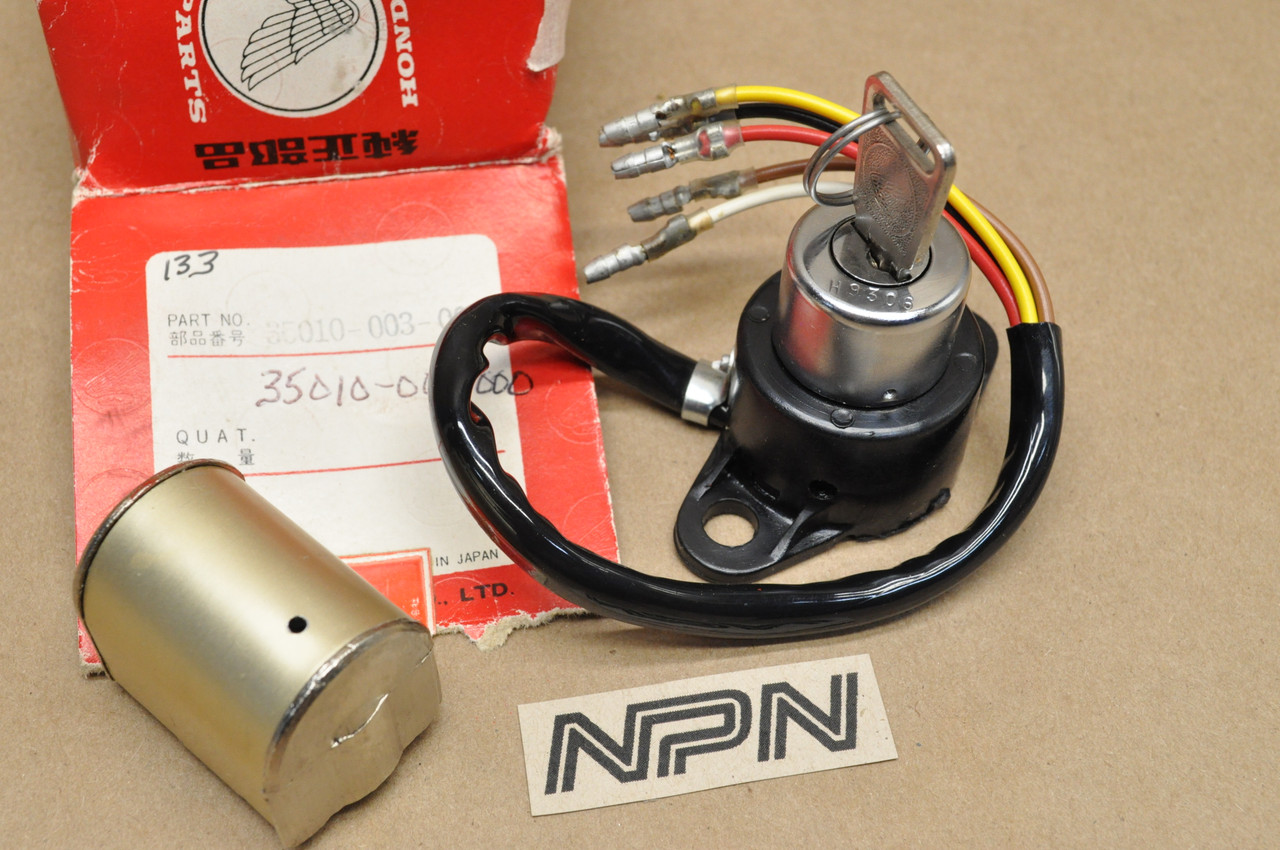 NOS Honda C102 CA102 Ignition Switch & Steering Lock w/ Key 35010-003-000
