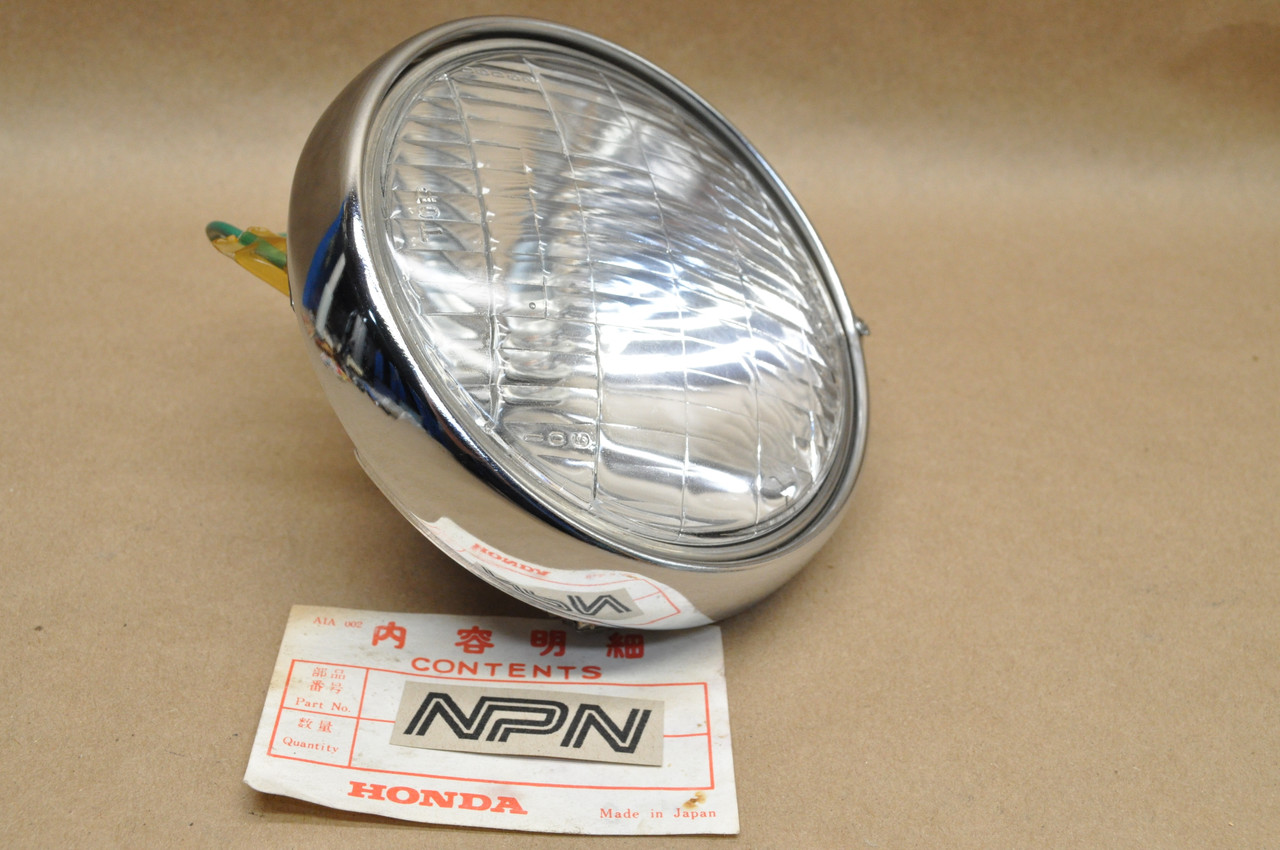 NOS Honda C200 CT200 CT90 Stanley Head Light 6V & Bezel Ring 33100-030-810