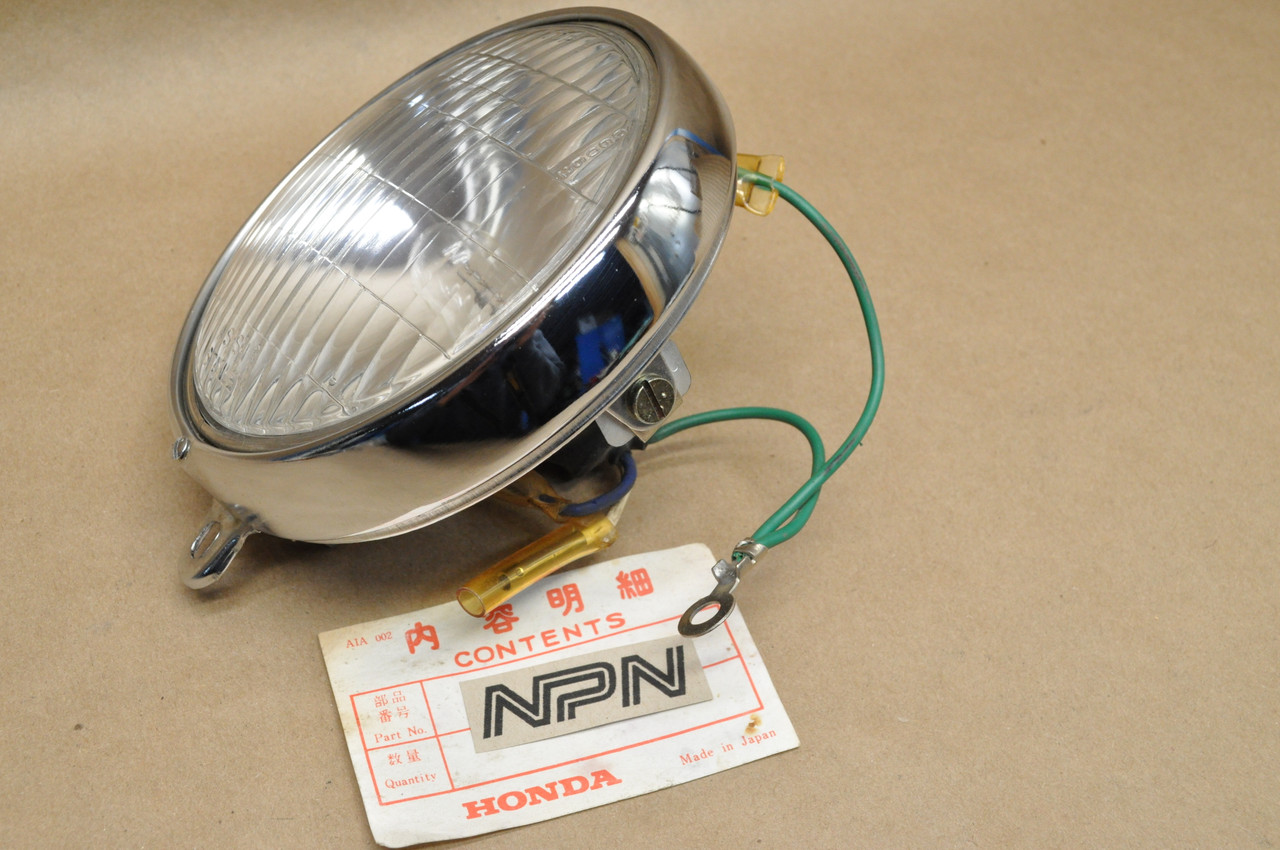 NOS Honda C200 CT200 CT90 Stanley Head Light 6V & Bezel Ring 33100-030-810