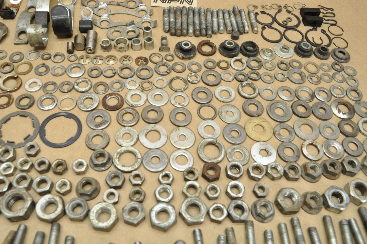 Vtg Used OEM Honda CB500 K0 Bolt Screw Washer Nut Spring Stud Hardware Lot