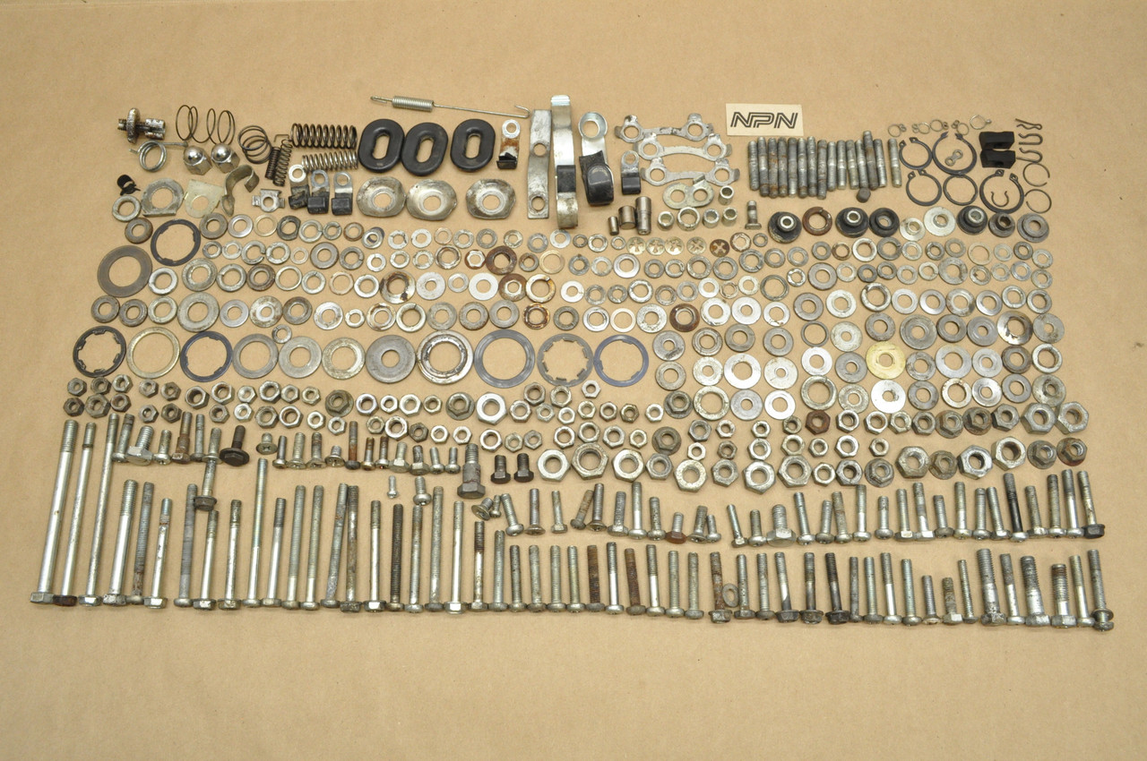 Vtg Used OEM Honda CB500 K0 Bolt Screw Washer Nut Spring Stud Hardware Lot