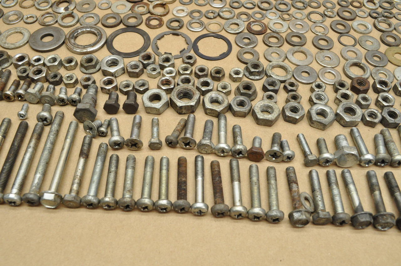 Vtg Used OEM Honda CB500 K0 Bolt Screw Washer Nut Spring Stud Hardware Lot