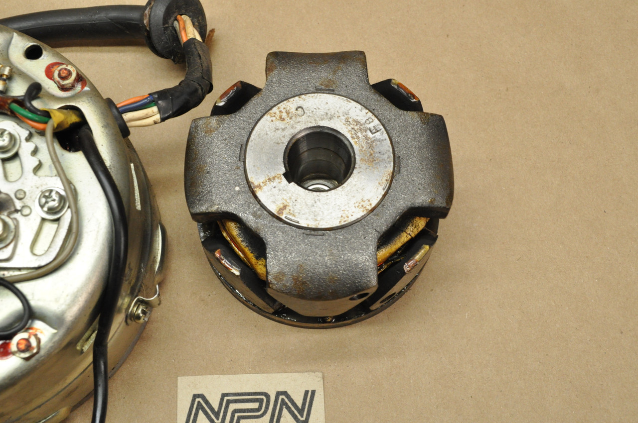 Vtg Used OEM Yamaha 1973-75 RD250 RD350 Stator Magneto Rotor Assembly 360-81600-92