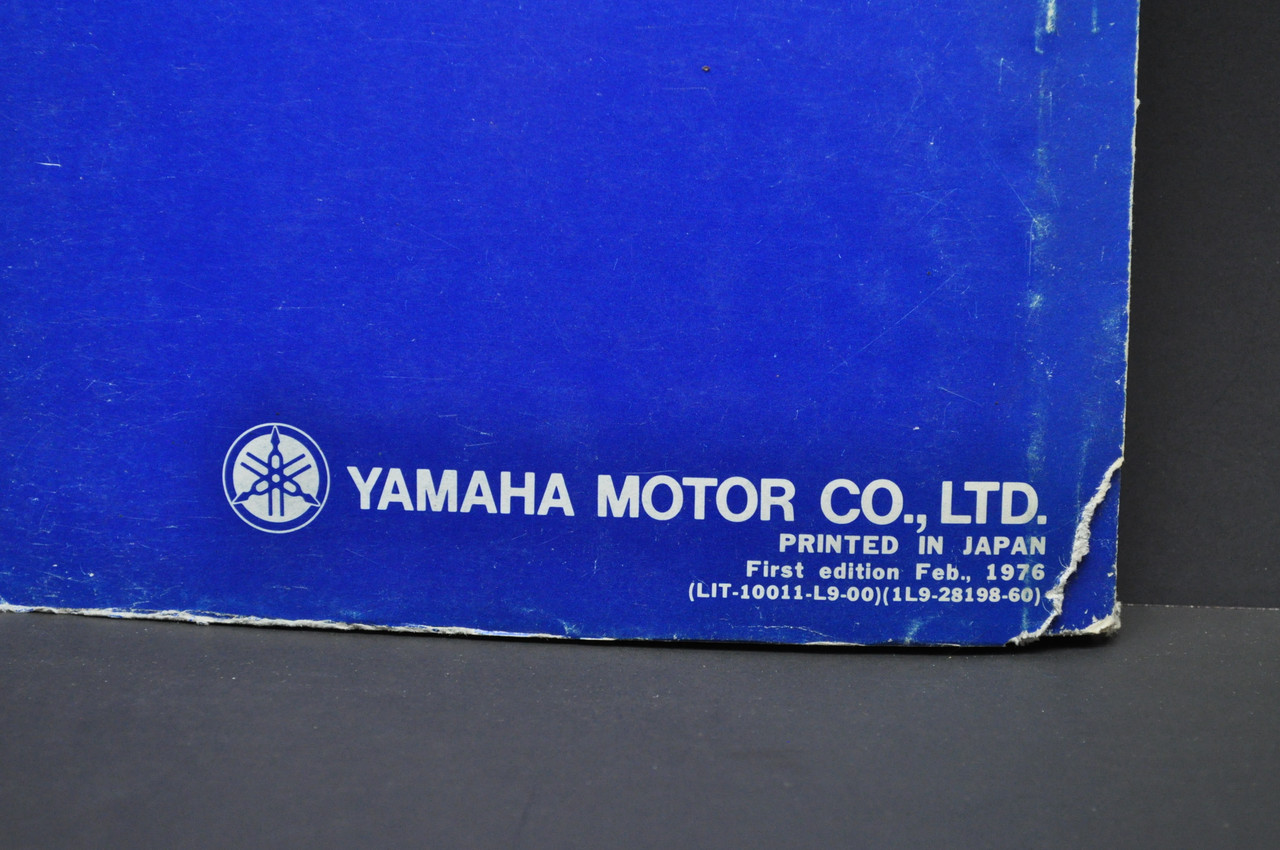 Vintage 1976 Yamaha XS360 C Motorcycle Parts List Book Diagram Manual