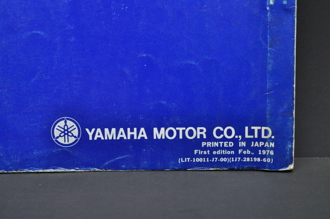 Vintage 1976 Yamaha XS750 D Motorcycle Parts List Book Diagram Manual