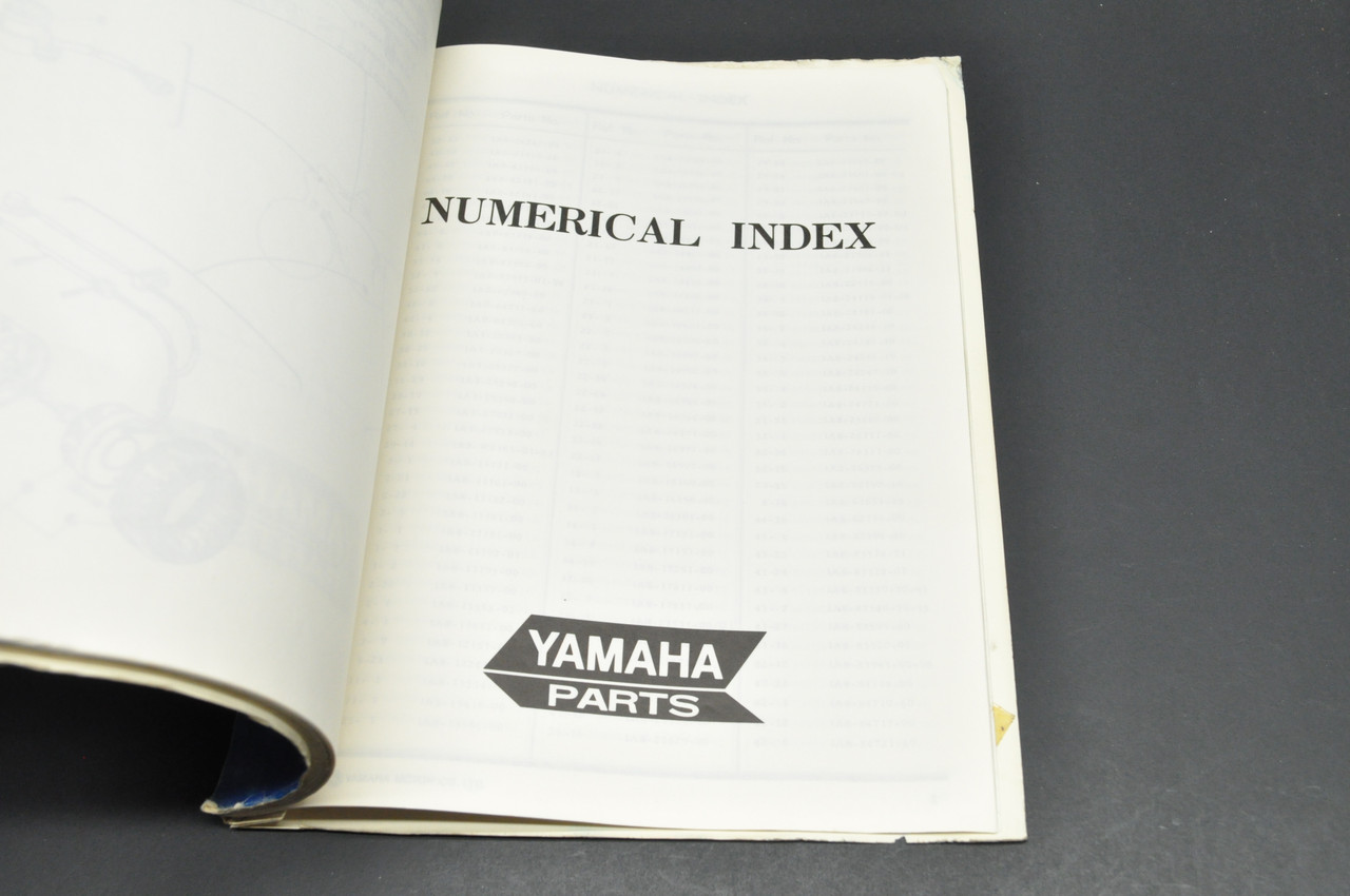 Vintage 1975 Yamaha XS500 C Motorcycle Parts List Book Diagram Manual