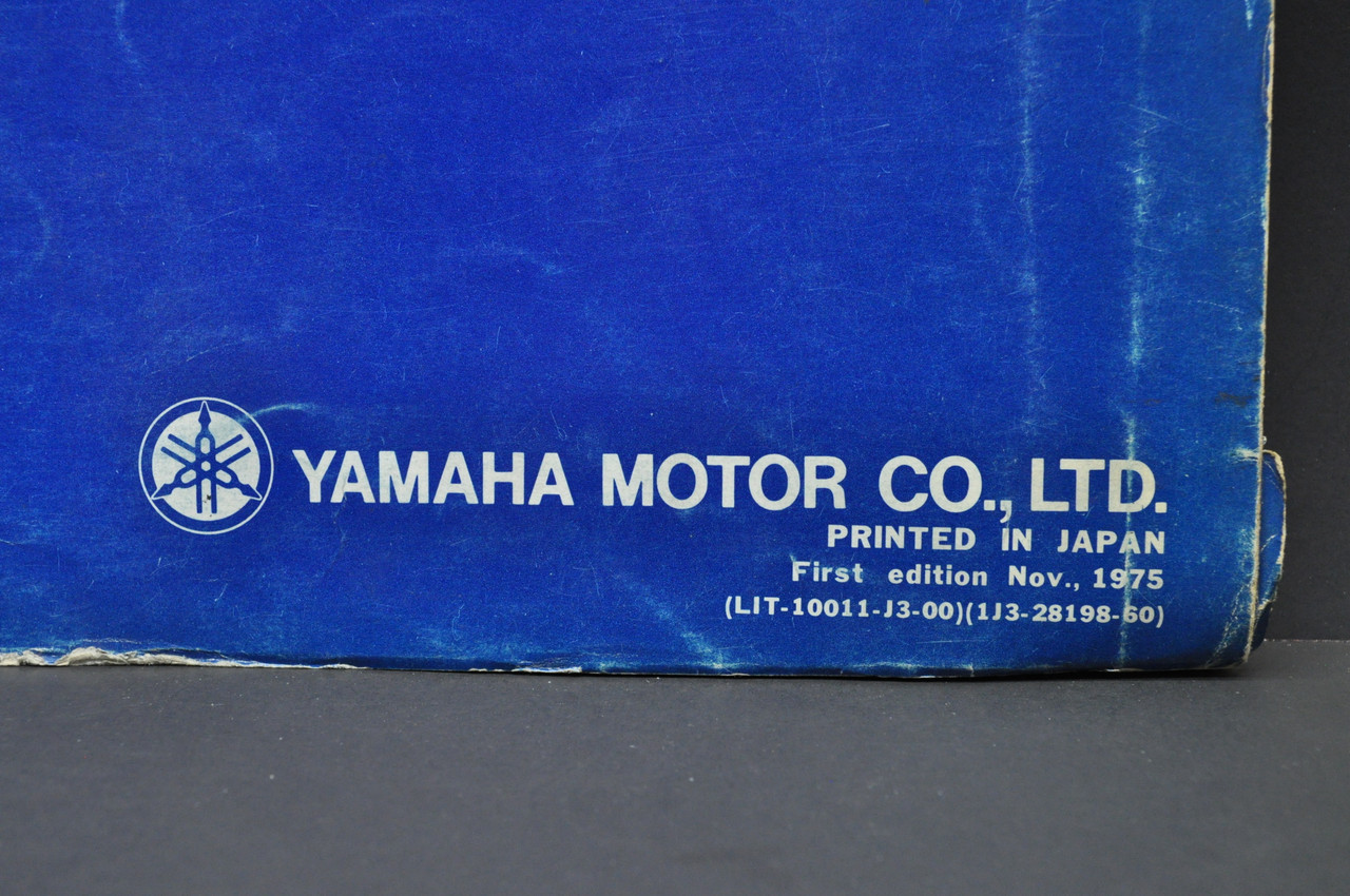 Vintage 1975 Yamaha XS500 C Motorcycle Parts List Book Diagram Manual