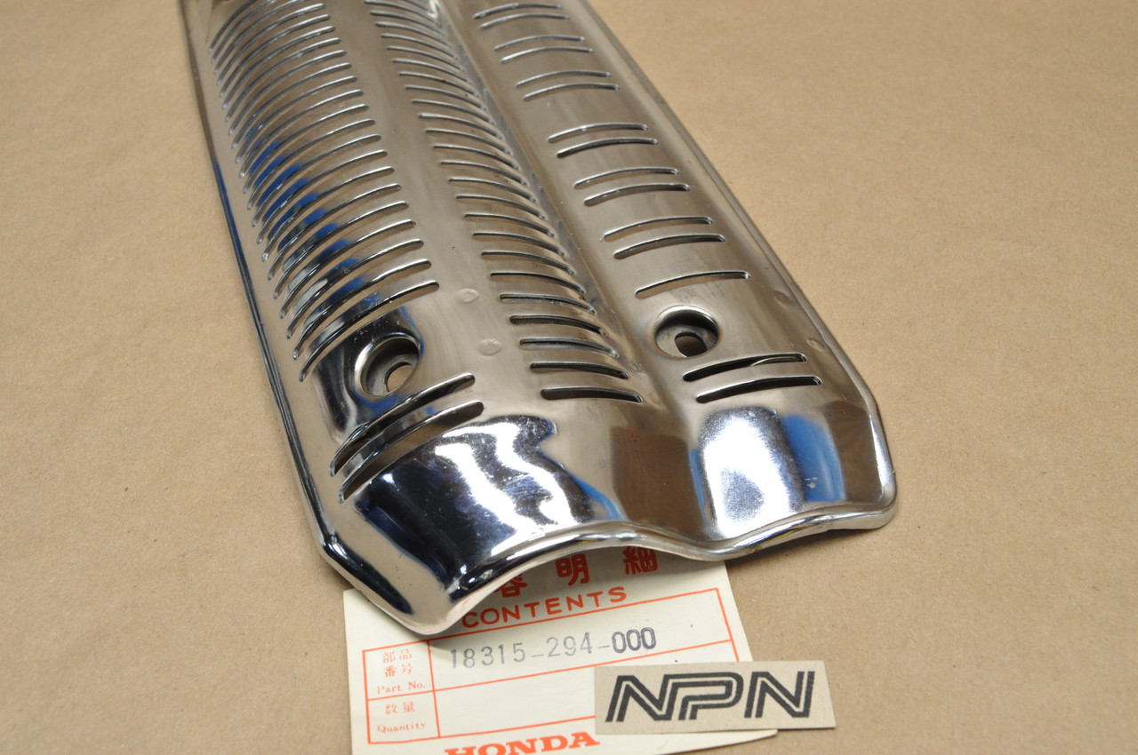 NOS Honda CL450 Chrome Exhaust Muffler Heat Shield Protector 18315-294-000