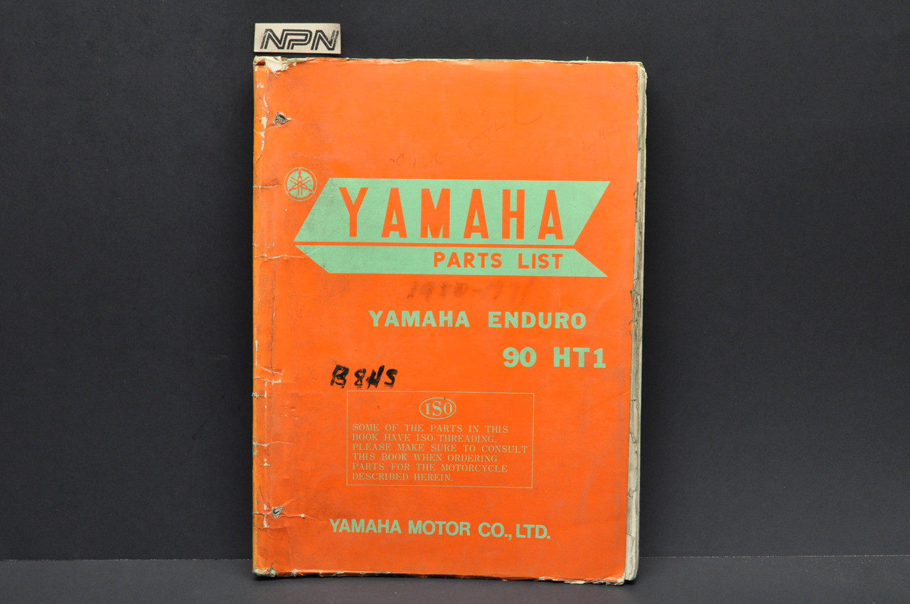 Vintage 1970 Yamaha Enduro 90 HT1 1971 HT1 B Parts List Book Manual