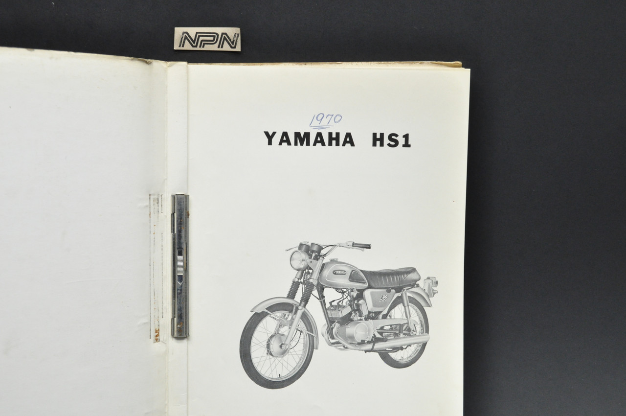 Vintage 1970 Yamaha HS1 1971 HS1 B Parts List Book Diagram Manual