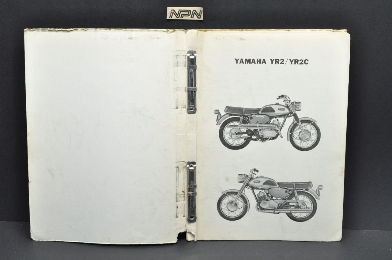 Vintage 1969 Yamaha YR2 C Motorcycle Parts List Book Diagram Manual