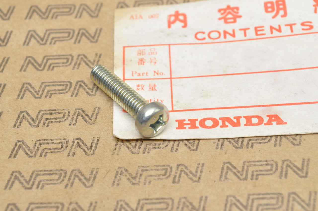 NOS Honda ATC125 CB160 CL160 CR250 CR500 XR200 XR80 Pan Screw 93500-06025-0A