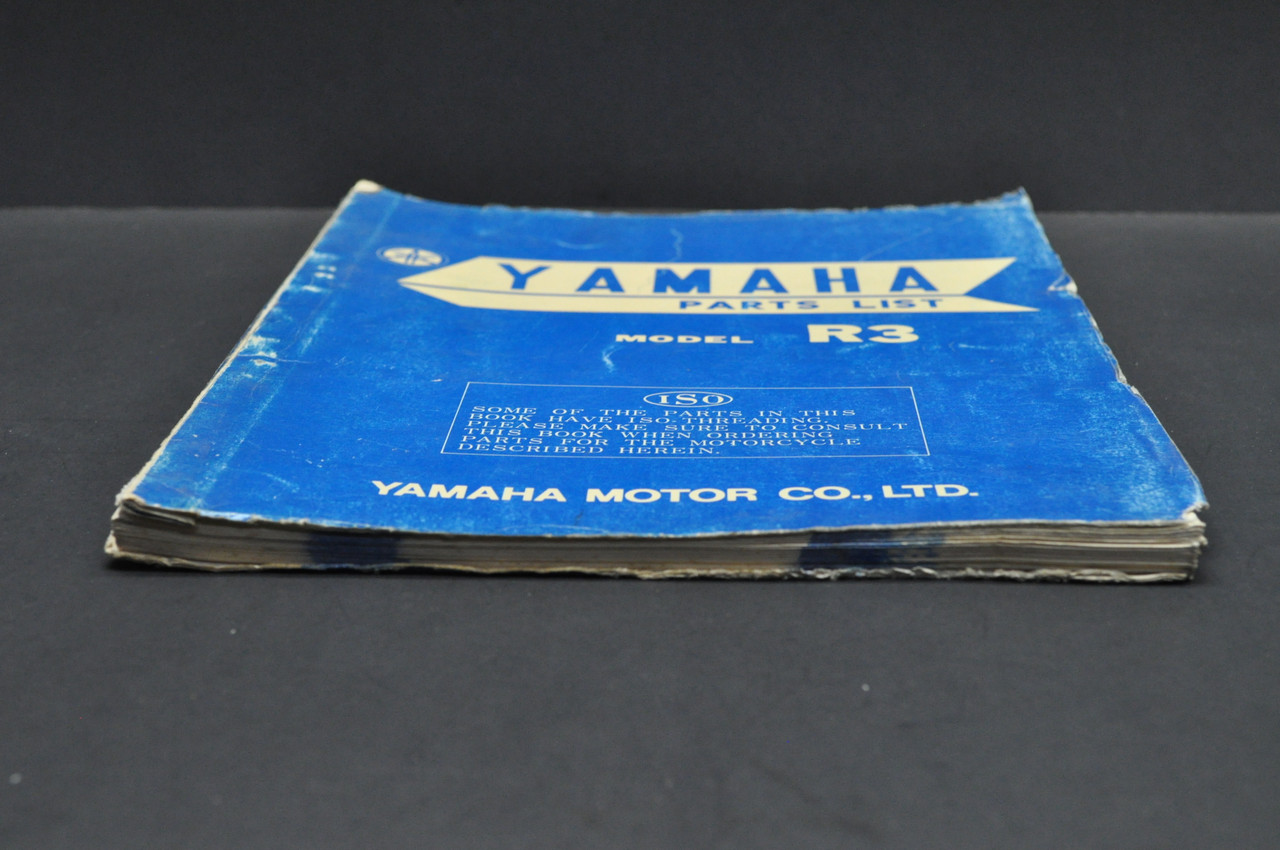 Vintage 1968 Yamaha R3 Motorcycle Parts List Book Diagram Manual