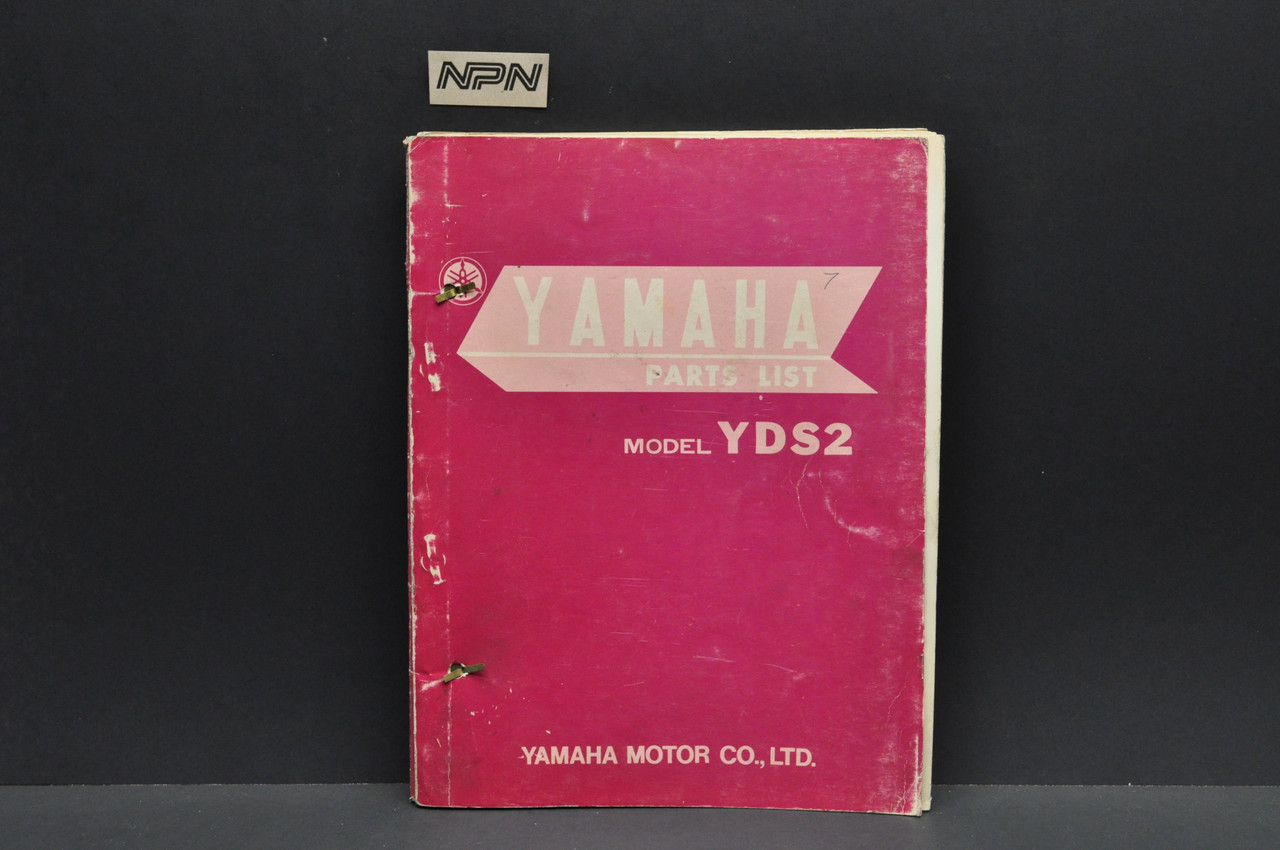 Vintage 1967 Yamaha YDS2 Motorcycle Parts List Book Diagram Manual