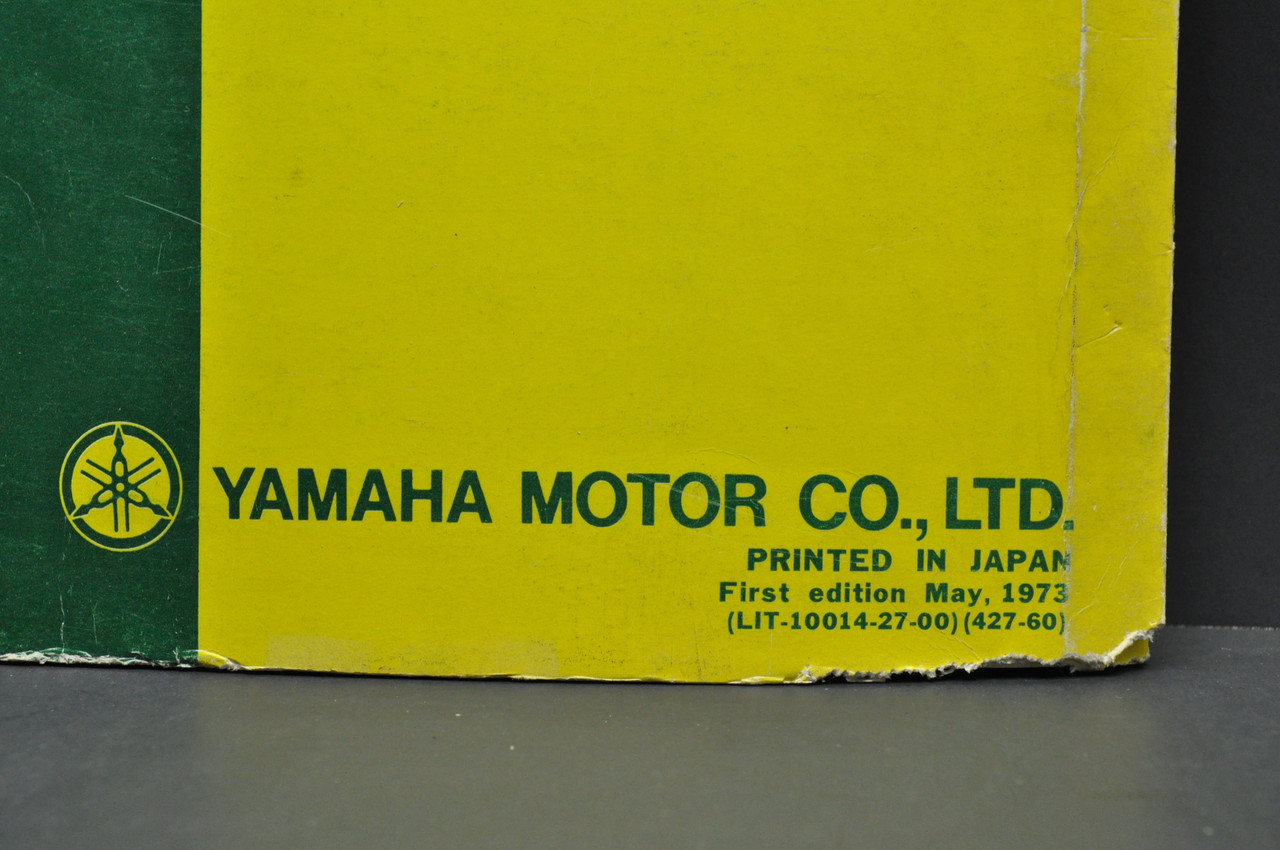 Vintage 1973 Yamaha MX100 A Motorcycle Parts List Book Diagram Manual