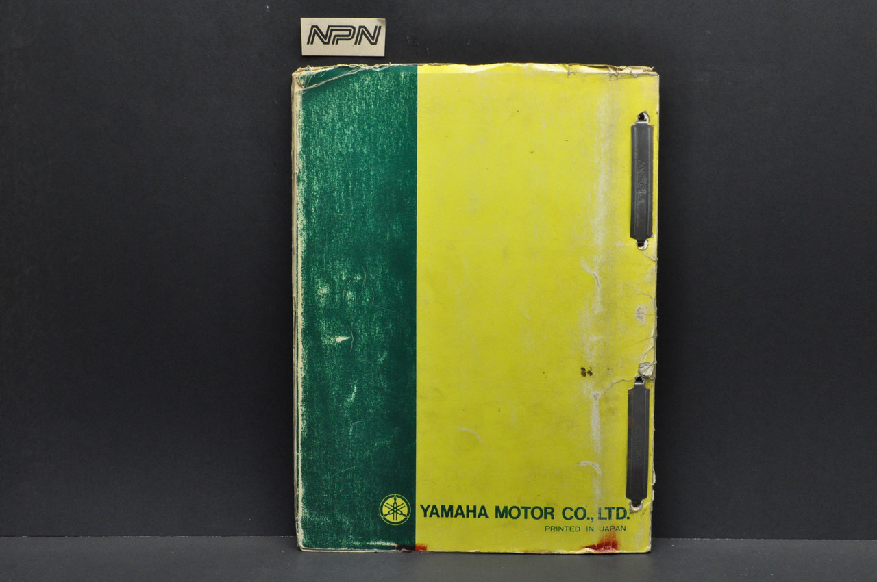 Vintage 1968-69 Yamaha L5T A Motorcycle Parts List Book Diagram Manual