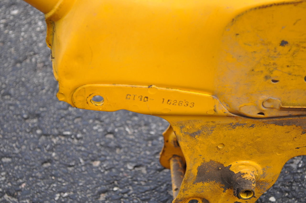 Vtg Used OEM Honda CT90 K0 Main Body Frame #102633 Yellow 50100-033-010