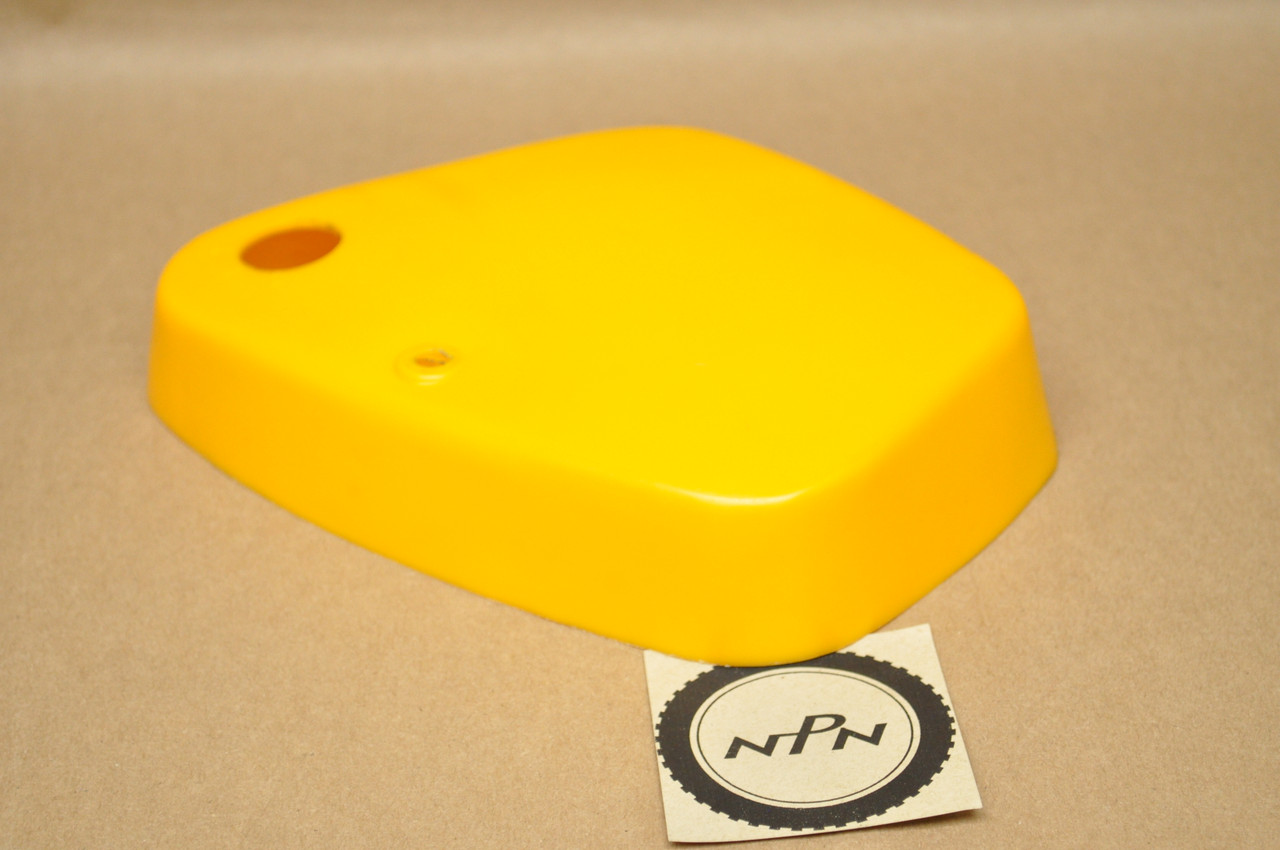 Vtg Used OEM Honda CT200 CT90 Tool Box Left Side Cover Yellow 83500-001-810 XB
