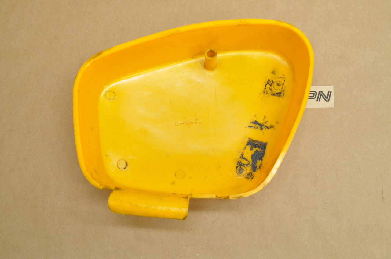 Vtg Used OEM Honda CT200 CT90 Battery Box Right Side Cover Yellow 83600-003-010 XB