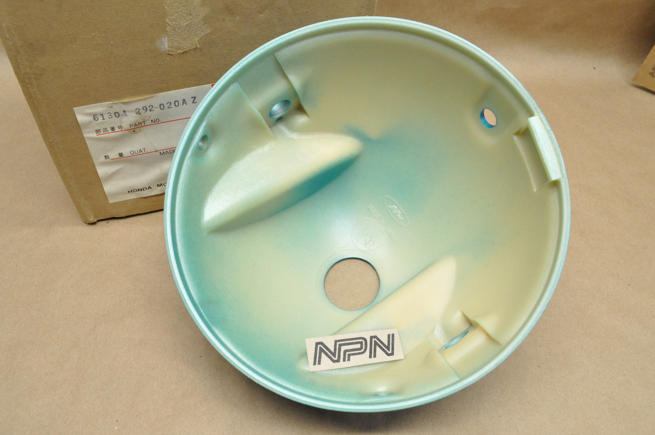 NOS Honda CB175 CB350 CB450 Blue Green Head Light Bucket Case 61301-292-020 AZ