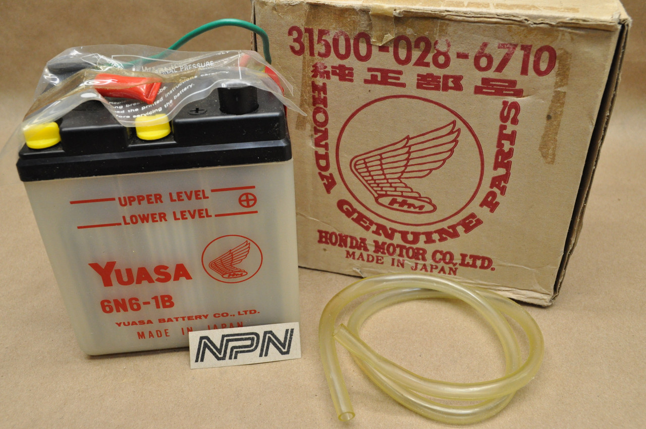 NOS Honda CL90 S90 Yuasa Battery 6N6-1B 6V/6A 31500-028-671