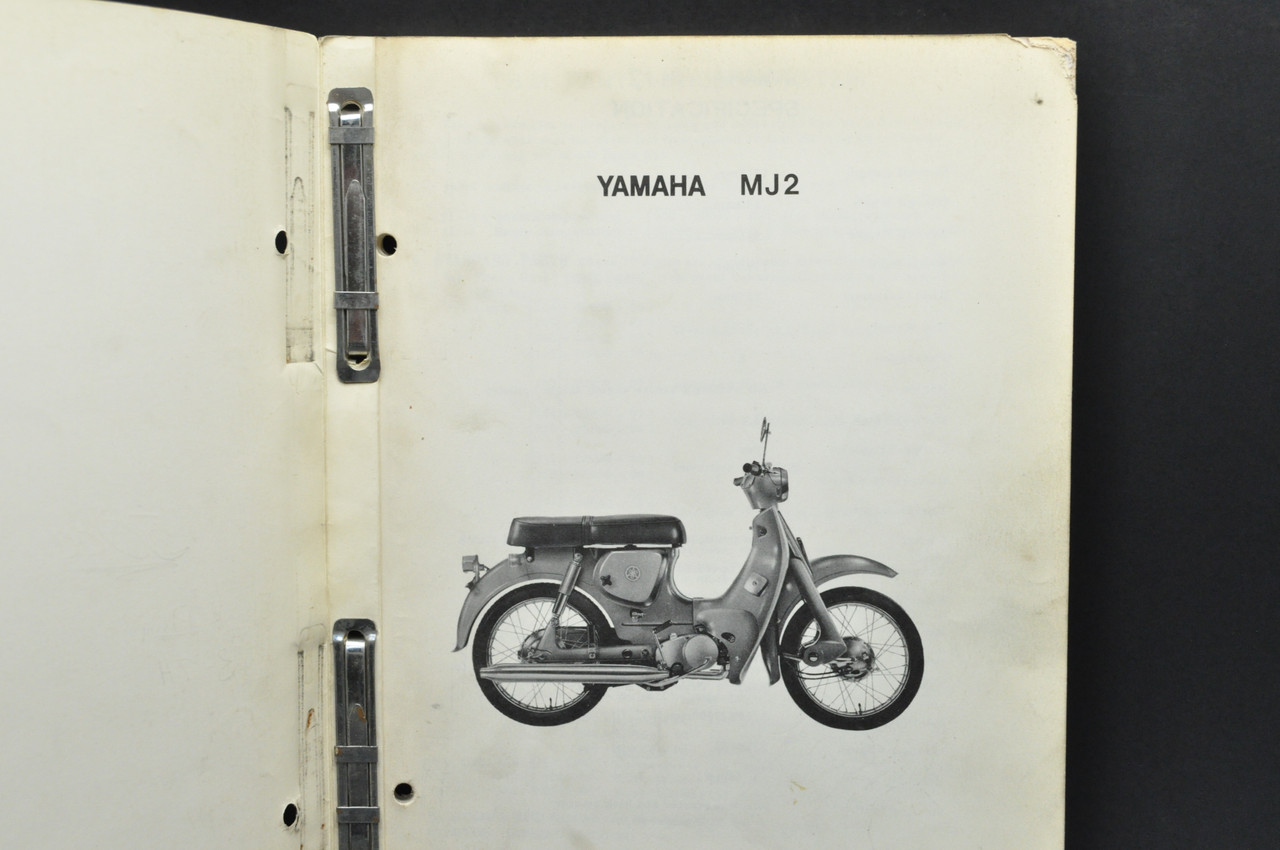 Vintage 1967 Yamaha MJ2 Motorcycle Parts List Book Diagram Manual