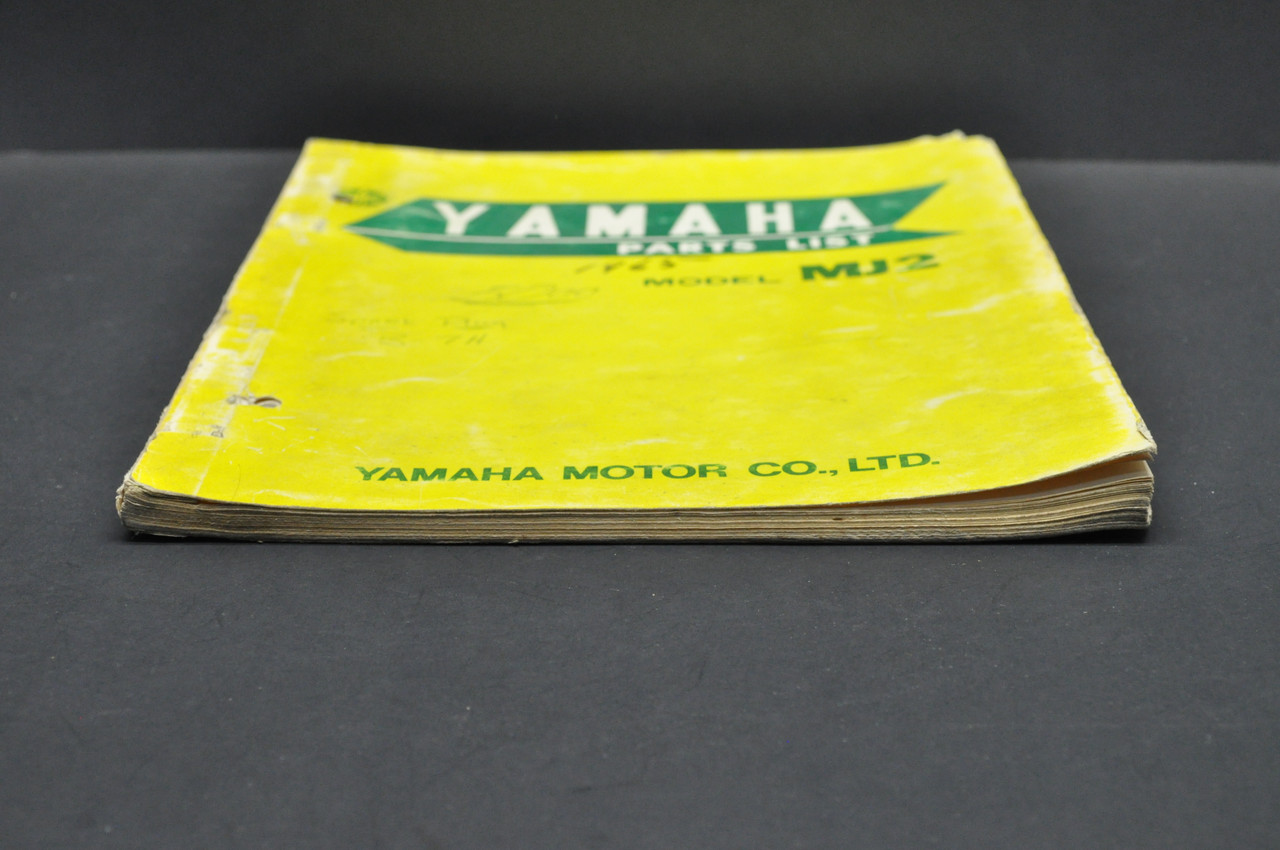 Vintage 1967 Yamaha MJ2 Motorcycle Parts List Book Diagram Manual