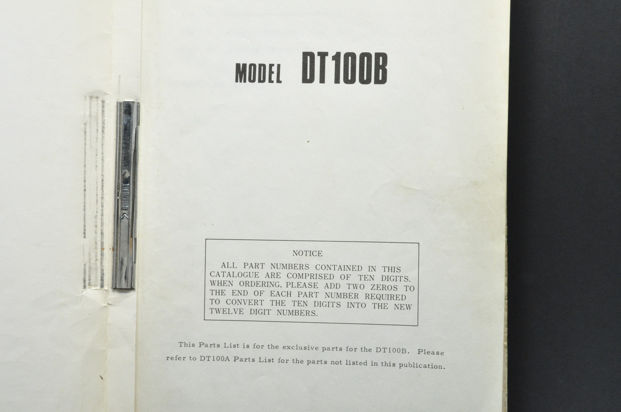 Vintage 1973 Yamaha DT100 A Motorcycle Parts List Book Diagram Manual