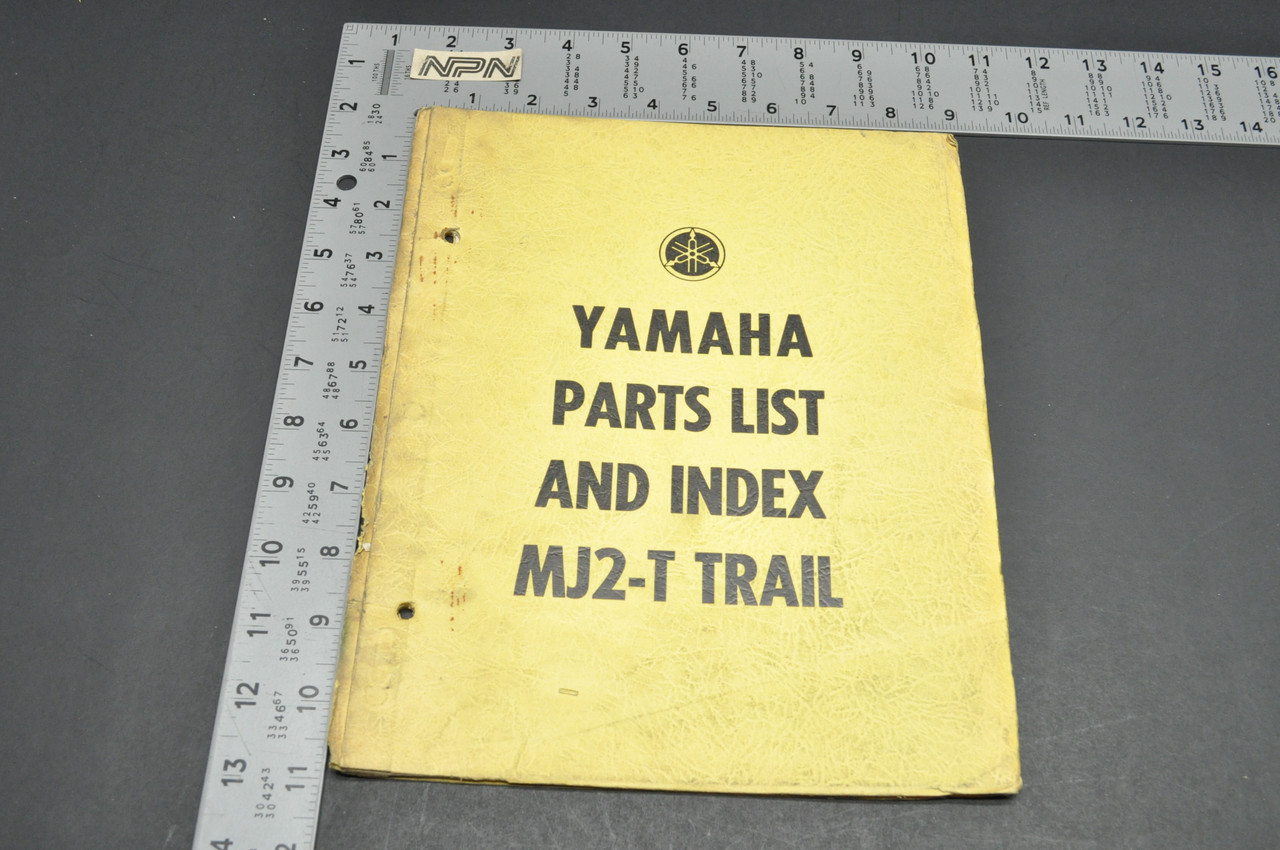 Vtg 1964 Yamaha MJ2 T Omaha Trailmaster Motorcycle Parts List Index Manual