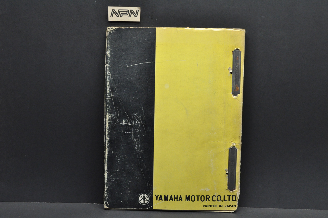 Vintage 1967 Yamaha U5 E Motorcycle Parts List Book Diagram Manual