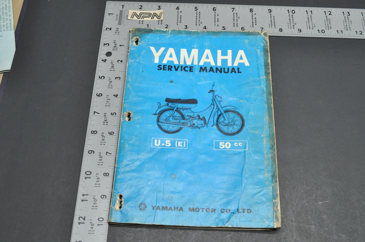 Vintage Yamaha U5 E 50cc Motorcycle Shop Service Manual Book *READ