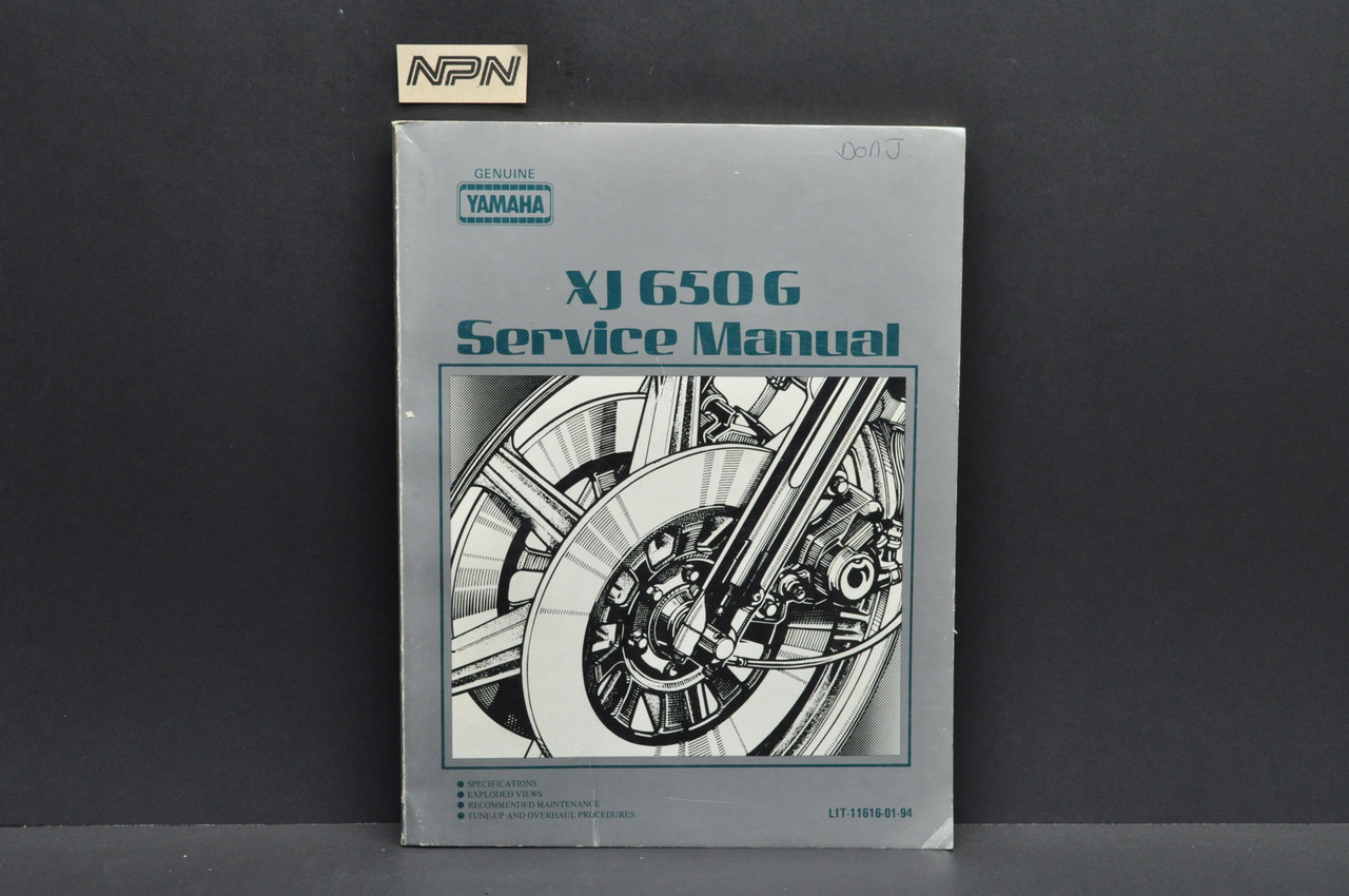 Vtg Yamaha XJ650 G Motorcycle Shop Service Manual Book LIT 11616 01 94