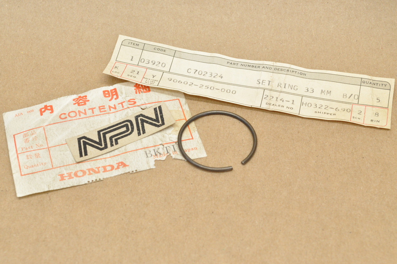 NOS Honda CA72 CA77 CB72 CB77 CL72 CL77 Transmission Circlip 90602-250-000