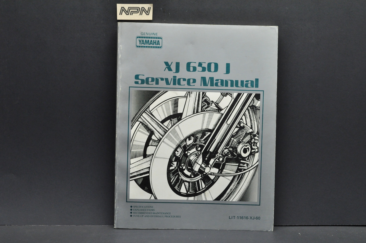Vtg 1982 Yamaha XJ650 J Supplement XJ650 G Shop Service Manual Book