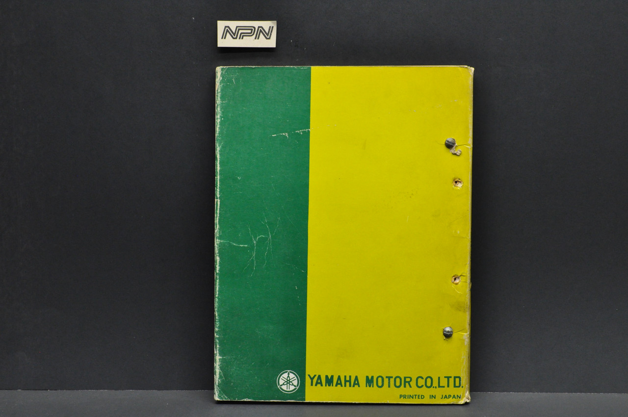 Vintage 1967 Yamaha YL2 C Motorcycle Parts List Book Diagram Manual