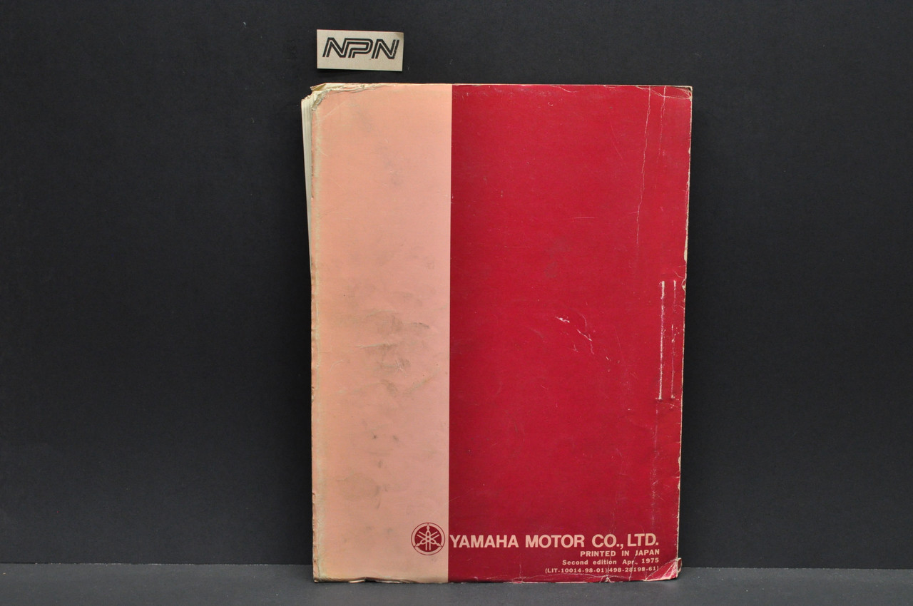 Vtg 1975 Yamaha DT250 B DT250 C DT400 B DT400 C Parts List Book Manual