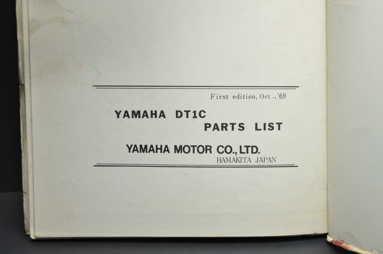 Vintage 1968 Yamaha DT1 B 1969 DT1 C Parts List Book Diagram Manual