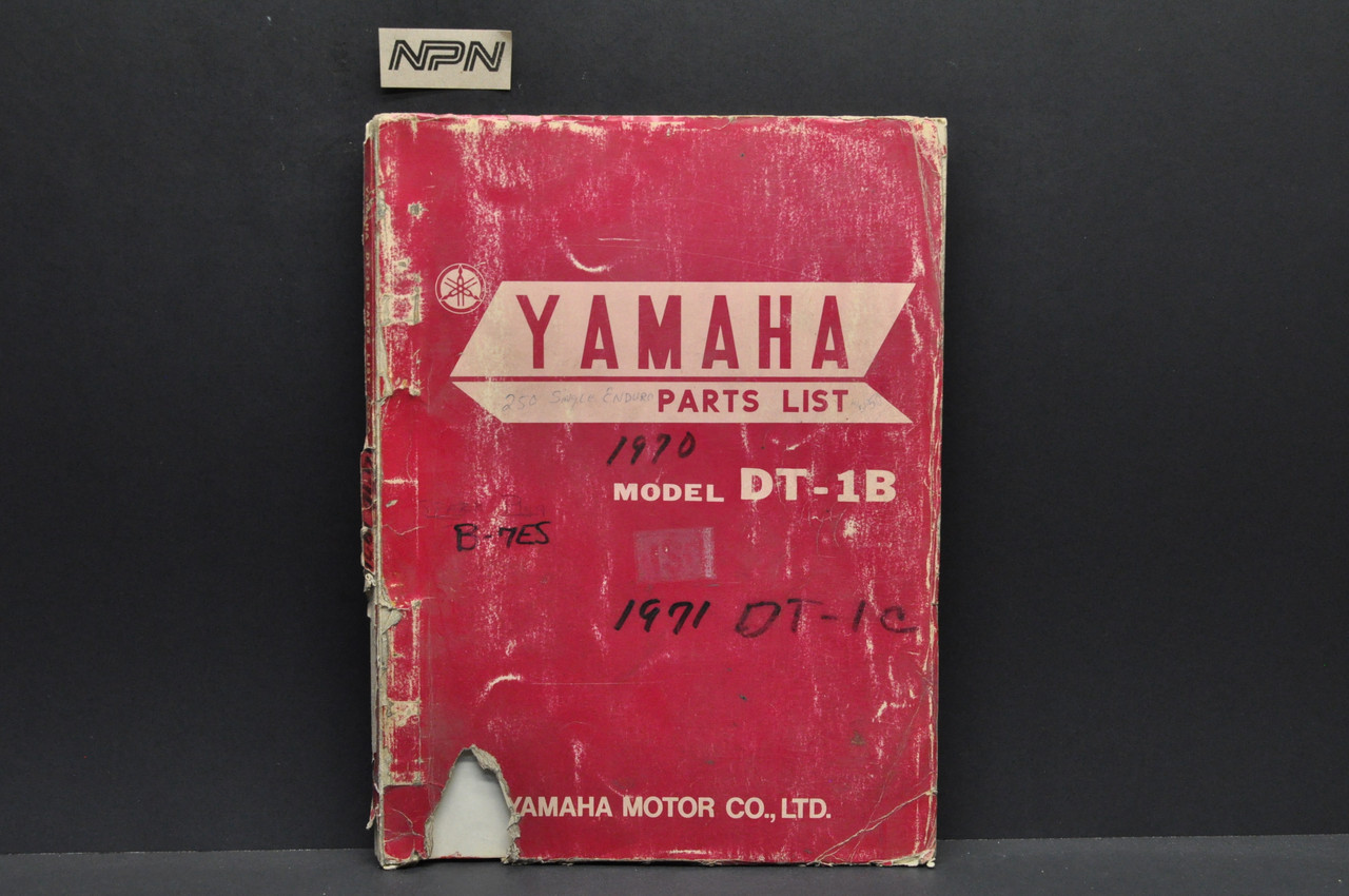 Vintage 1968 Yamaha DT1 B 1969 DT1 C Parts List Book Diagram Manual