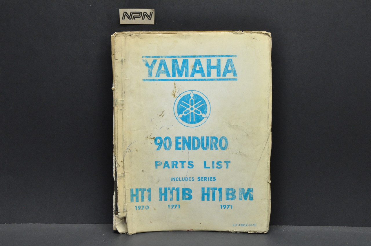 Vintage 1970 Yamaha Enduro 90 HT1 1971 HT1 B M Parts List Book Manual