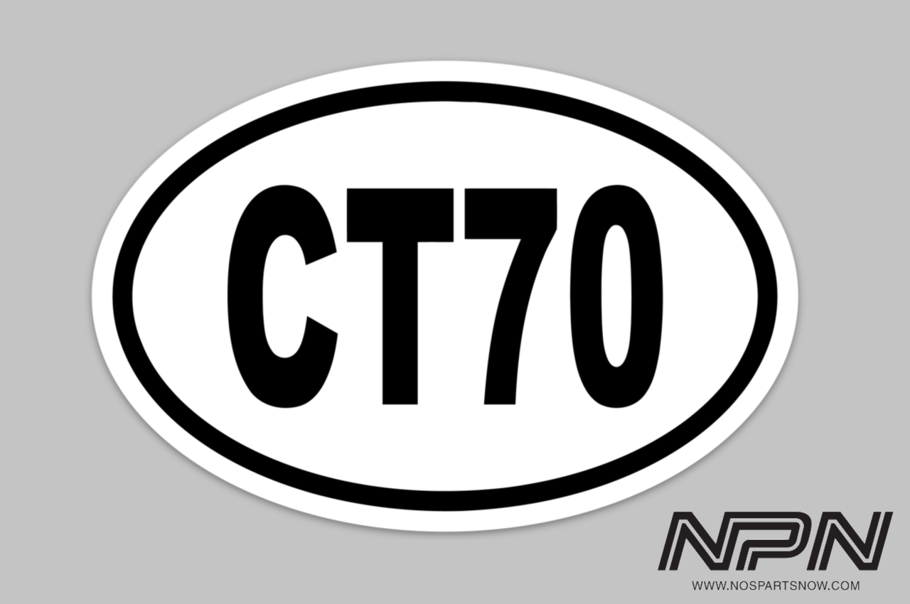 Honda CT70 Motorcycle Oval Decal Trail 70 Mini Trail Window Bumper ...