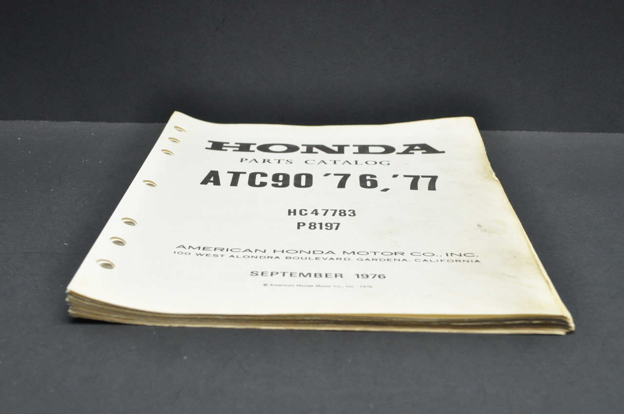 Vtg 1976-77 Honda ATC90 '76 '77 ATC Parts Catalog Book Diagram Manual