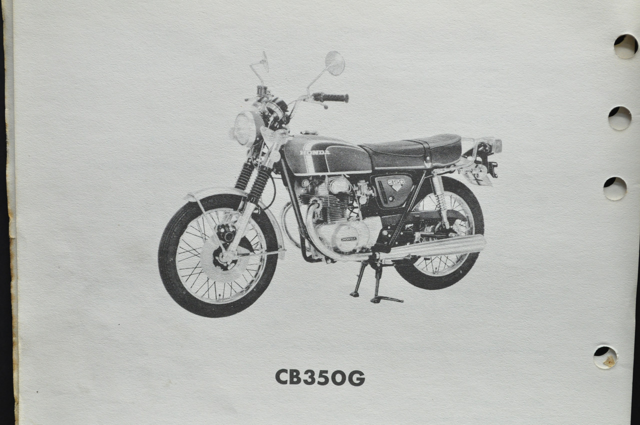 Vintage 1973 Honda CB350 G Parts Catalog Book Diagram Manual 1st Edition