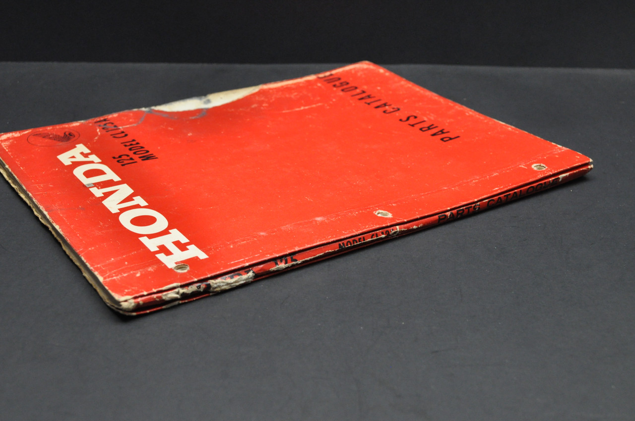 Vtg 1967-69 Honda CL125 A Motorcycle Parts Catalog Book Diagram Manual