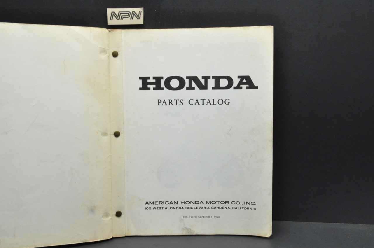 Vtg 1968-69 Honda CL350 Motorcycle Parts Catalog Book Diagram Manual