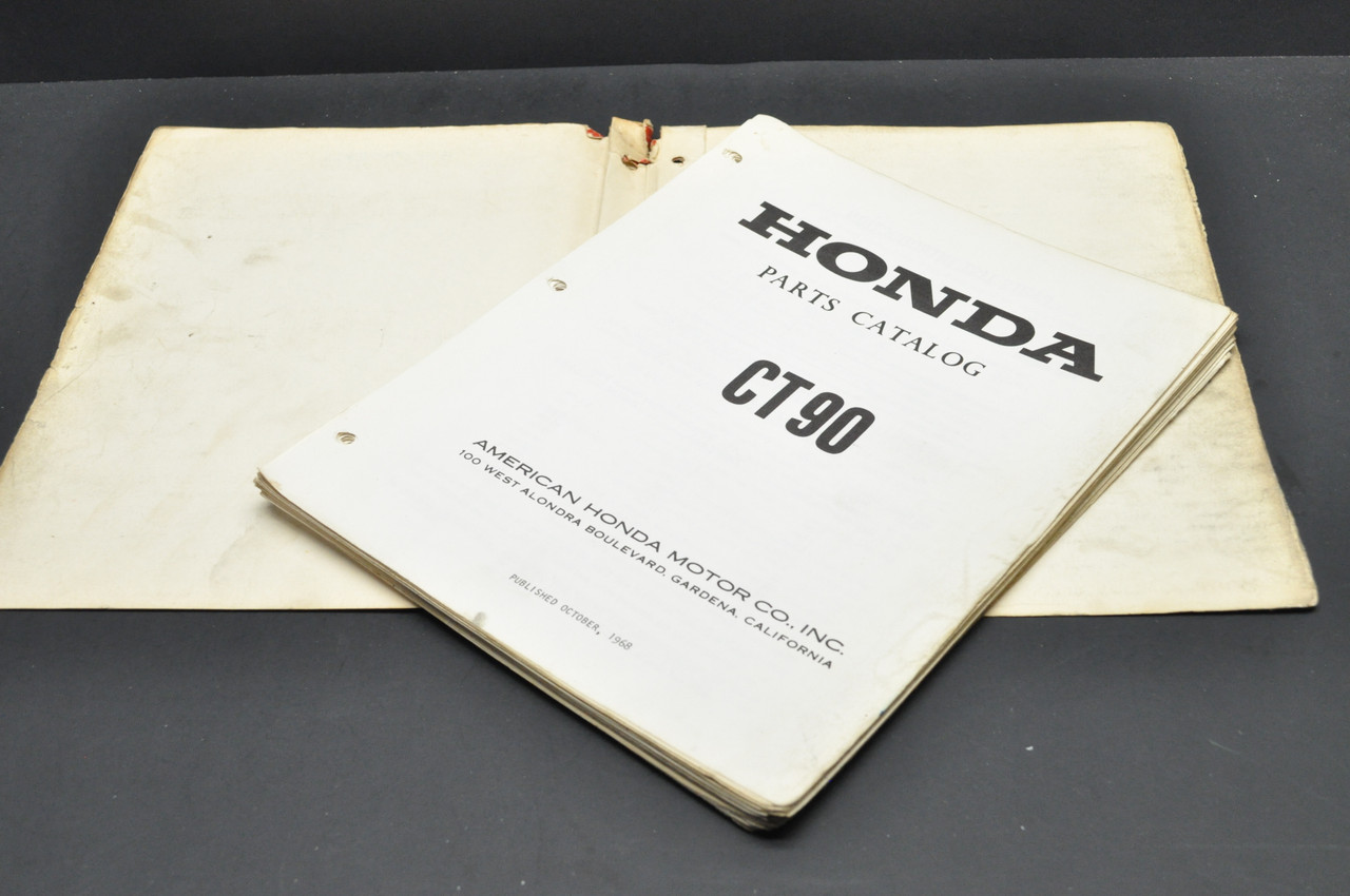 Vintage 1966-68 Honda CT90 Trail 90 Parts Catalog Book Diagram Manual