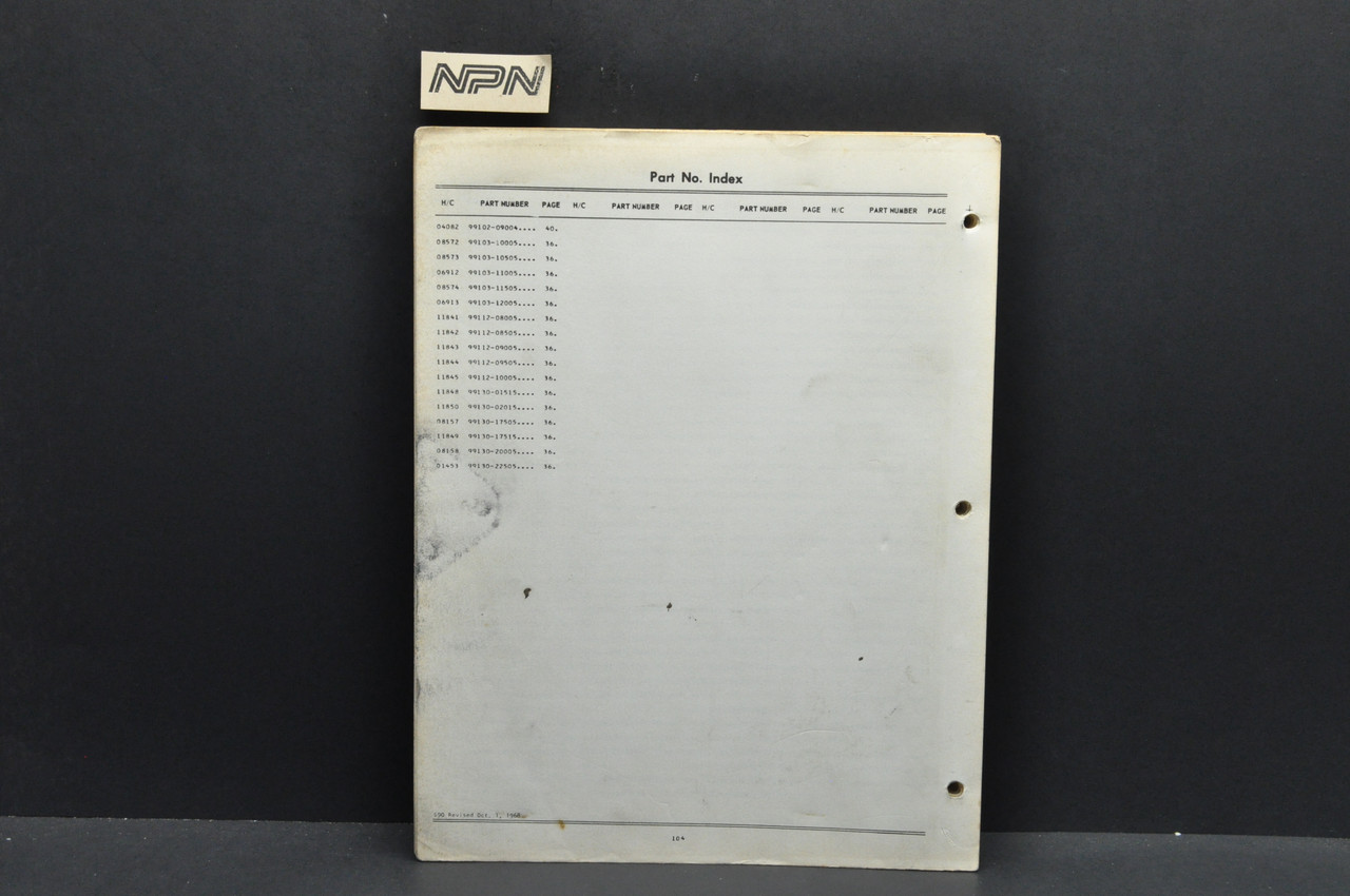 Vtg 1964-69 Honda S90 Super 90 CS90 Parts Catalog Book Diagram Manual