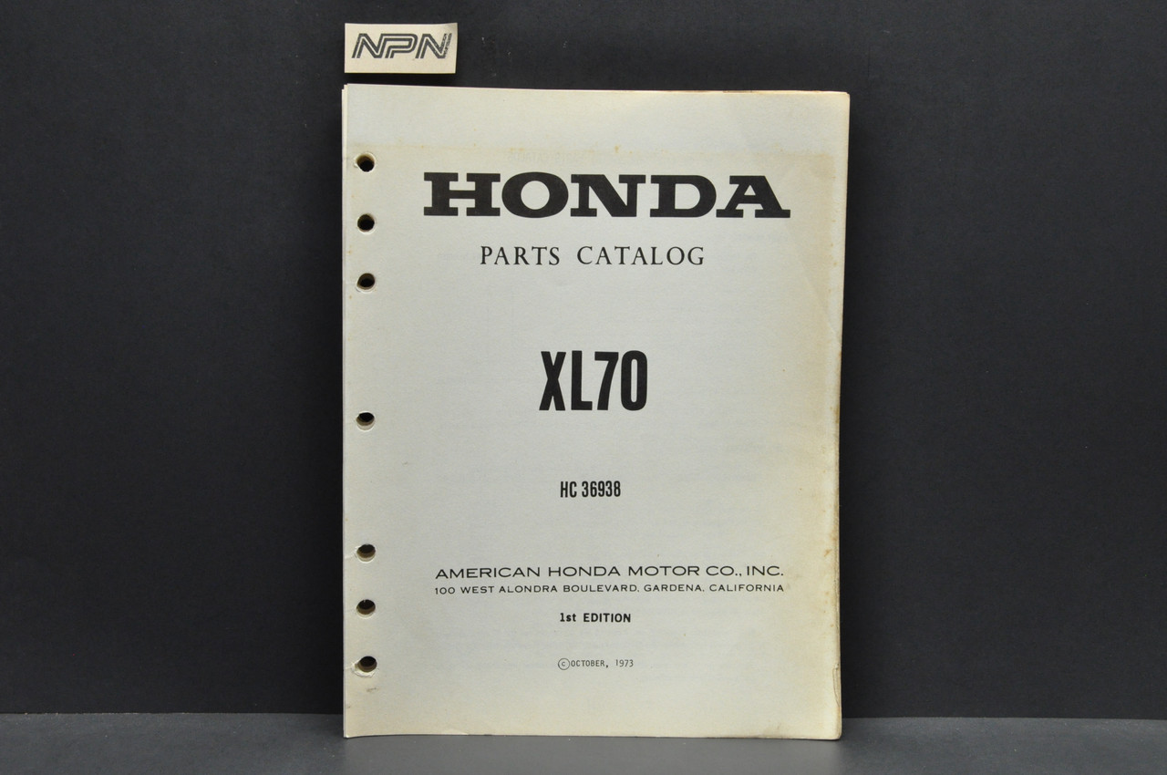 Vtg 197475 Honda CR125 M Elsinore M0M1 Parts Catalog Book Diagram Manual