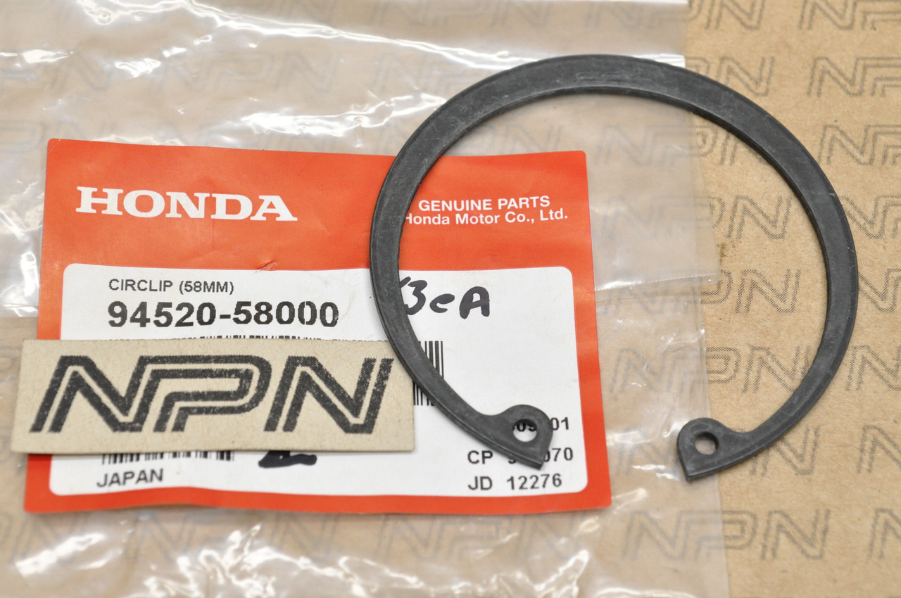 NOS Honda ATC250 ES ATC250SX TRX250 TRX350 Inner Circlip 58mm 94520-58000